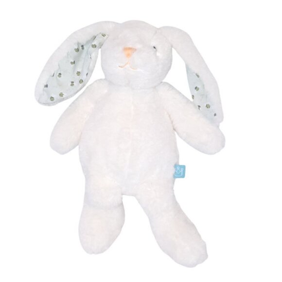 The Manhattan Toy Company Ivory Bunny Bee Ears Plush Stuffed BeanBag Toy 14" - Picture 1 of 6